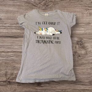 Dramatic Unicorn Tee by j. america – Subtle Sparkle | Size L (runs S/M)